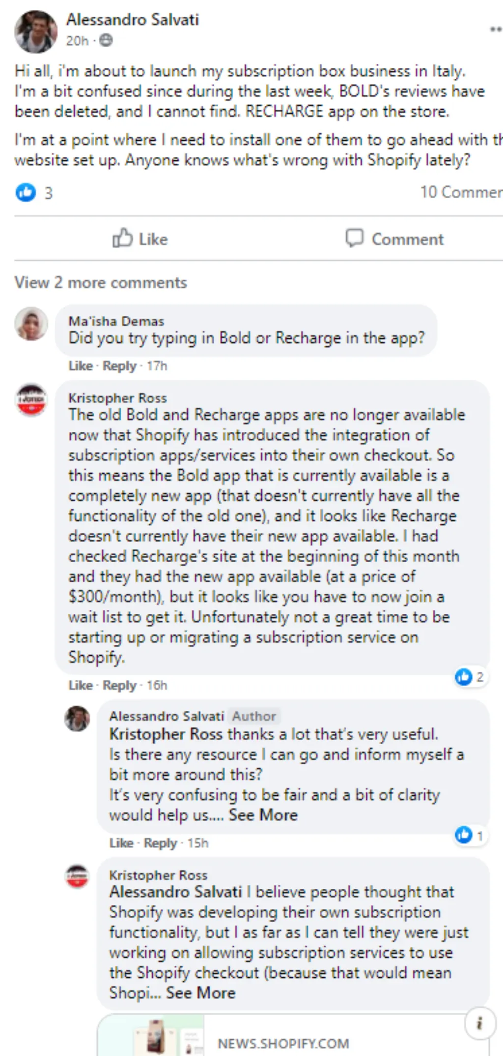 Who is the CEO of Shopify?
